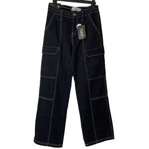 Cargo Refuge Denim A Taille Basse Black cargo pant women’s/men’s size 03